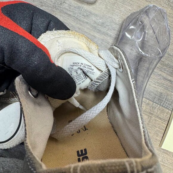 Converse Chuck Taylor Ox Gray Canvas Sneakers Women's Size 8 - Picture 5 of 7